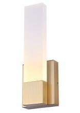  LVL291A01GD - FARROW 4.75 in. 1 Light Gold Sconce with Frosted Acrylic Shade