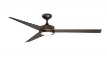 Kendal Canada AC21560-ARB - TRICEPTOR 60 in. LED Architectural Bronze DC motor Ceiling Fan
