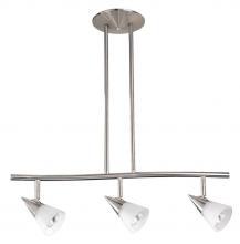 Kendal Canada HPF2000-3L-SN - APEX series 3-Light Satin Nickel fixed rail fixture