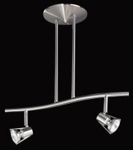 Kendal Canada HPF5000-2L-SN - SORELLA series 2-LightSatin Nickel fixed rail fixture