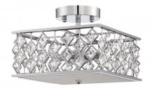 Kendal Canada PF60-4LSF-CH - MILANO series 4-Light Chrome Semi-Flush