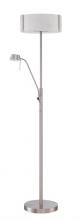 Kendal Canada TC4086-SN - GLACIER series 70 in. Satin Nickel Floorchiere Floor Lamp with Reading Light