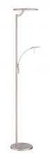 Kendal Canada TC4091-SN - OBERON series 72 in. Satin Nickel LED Torchiere Floor Lamp with Reading Light