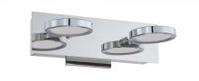 Kendal Canada VF7300-2L-CH - MILAN series 2-Light LED Chrome Bath Light