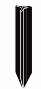 Kichler Canada Zone 2 Stocking 15578BK - Accessory Stake Bollard Mount