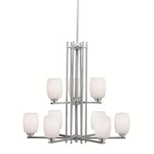 Kichler Canada Zone 2 Stocking 1897NIL18 - Eileen™ 9 Light Chandelier with LED Bulbs Brushed Nickel