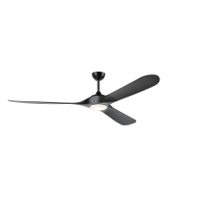 Kichler Canada Zone 2 Stocking 310680SBK - 80 Inch Mylo Weather+ Ceiling Fan with Satin Etch Cased Opal Glass in Satin Black