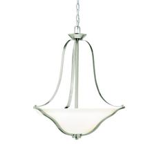 Kichler Canada Zone 2 Stocking 3384NIL18 - Langford™ 3 Light Inverted Pendant with LED Bulbs Brushed Nickel