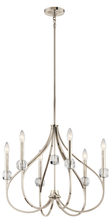  43720PN - Eloise 6 Light Chandelier Polished Nickel