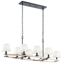  44023PN - Dancar™ 48" 8 Light Linear Chandelier Polished Nickel