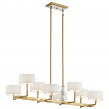 Kichler Canada Zone 2 Stocking 52054CG - Laurent 46" 8 Light Linear Chandelier in Champagne Gold