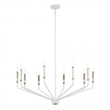 Kichler Canada Zone 2 Stocking 52348WH - Armand 38.25" 10-Light Chandelier in White