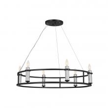  52490BK - Chandelier 6Lt