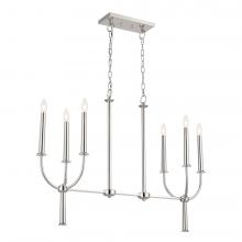  52495PN - Linear Chandelier 6Lt