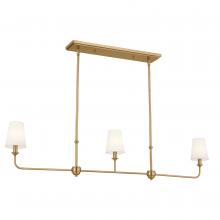 Kichler Canada Zone 2 Stocking 52519BNB - Linear Chandelier 3Lt