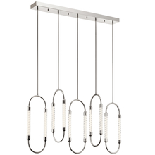Kichler Canada Zone 2 Stocking 84147 - Delsey™ 5 Light Linear Pendant Cluster Polished Nickel
