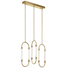 Kichler Canada Zone 2 Stocking 84148 - Delsey™ 3 Light Linear Pendant Cluster Champagne Gold
