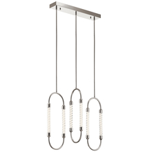 Kichler Canada Zone 2 Stocking 84149 - Delsey™ 3 Light Linear Pendant Cluster Polished Nickel