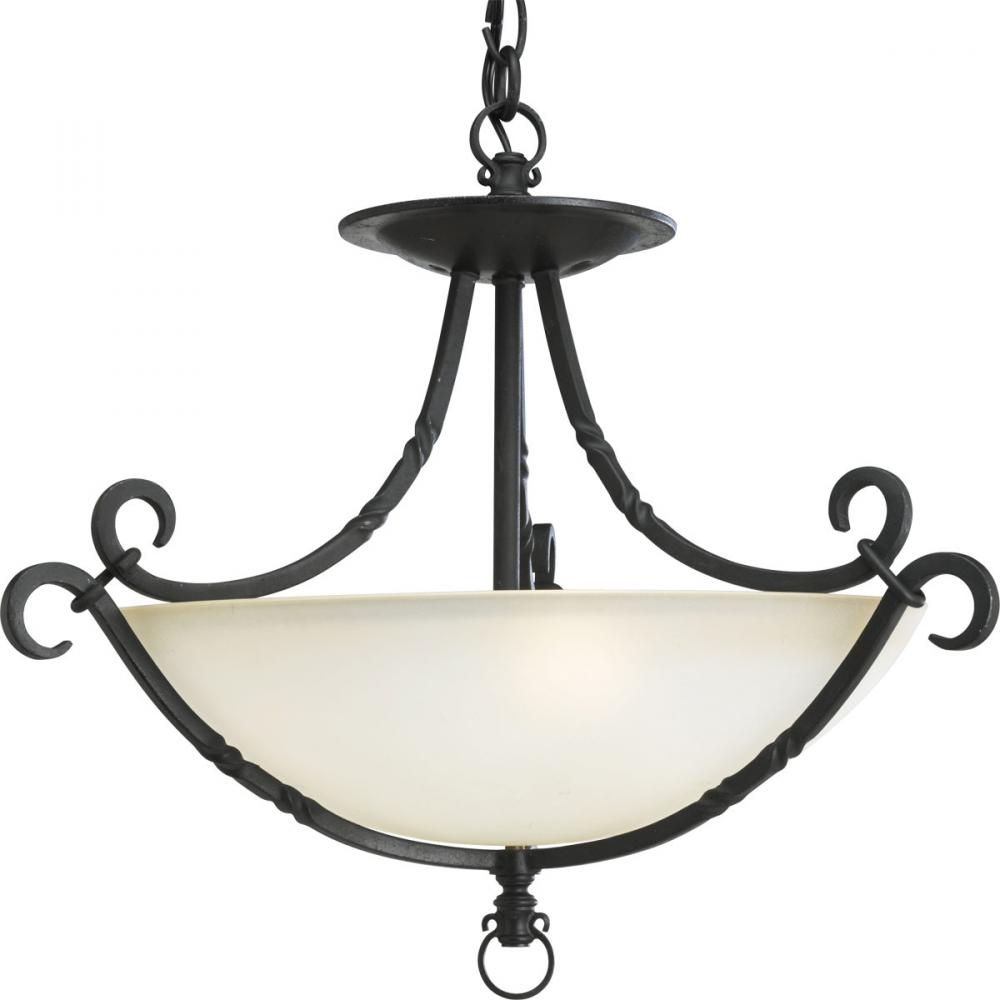 Santiago Collection Three-Light 19-7/8" Close-to-Ceiling