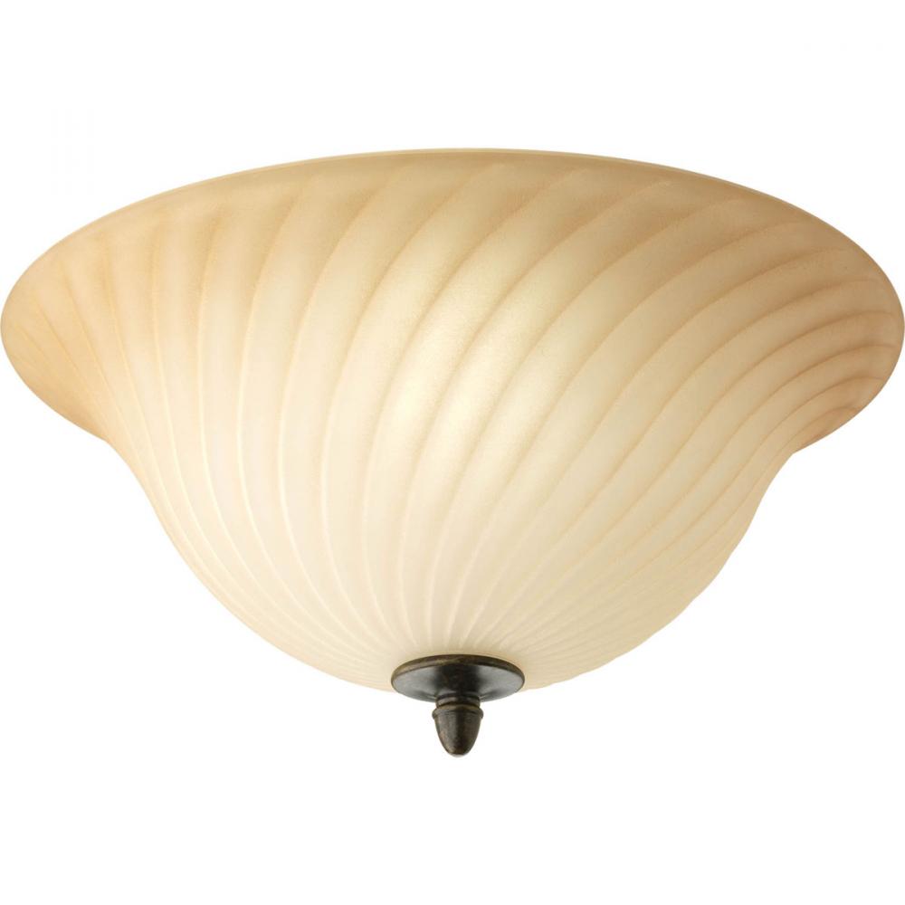 Kensington Collection Two-Light 14" Close-to-Ceiling
