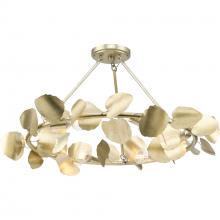 Progress Canada P350263-176 - Laurel Collection 28 in. Six-Light Gilded Silver Transitional Flush Mount