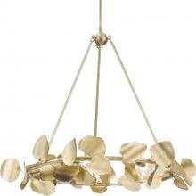 Progress Canada P400359-176 - Laurel Collection Six-Light Gilded Silver Transitional Chandelier