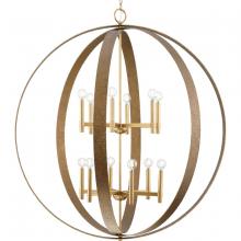 Progress Canada P400409-205 - Allegheny Collection Twelve-Light Soft Gold Rustic Modern Pendant