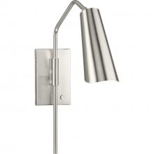 Progress Canada P710131-009 - Cornett Collection One-Light Brushed Nickel Contemporary Wall Sconce