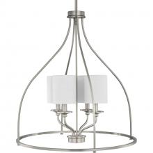 Progress Canada P500285-009 - Bonita Collection Four-Light Brushed Nickel Foyer Chandelier