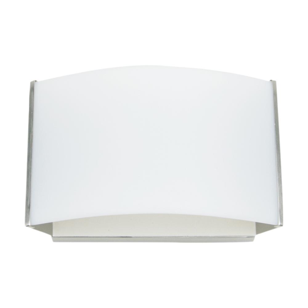 LED Wall Sconce/Vanity Single  10W 120V 40K Dim 6.8IN 120° Brushed Nickel Frosted STANDARD