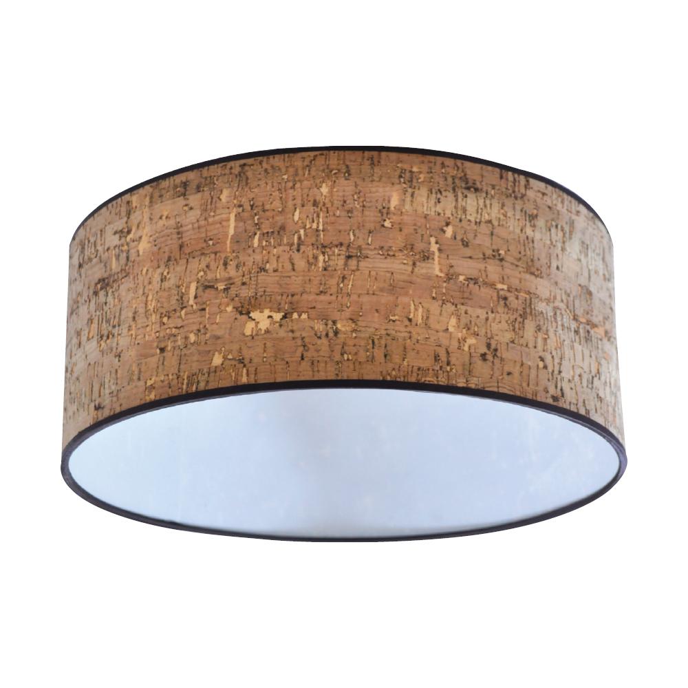 14IN Drum Shade Cork LED Ceiling- mount Accessory STANDARD