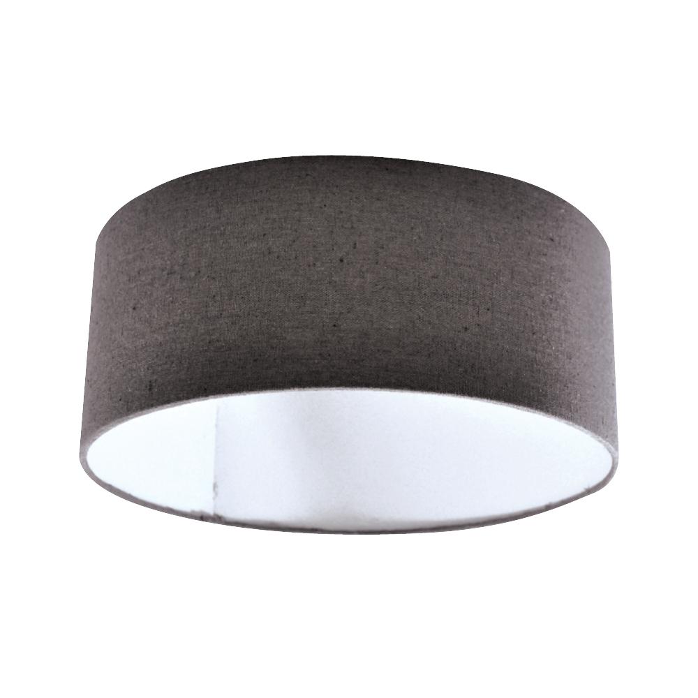 14IN Drum Shade Dark Gray LED Ceiling- mount Accessory STANDARD