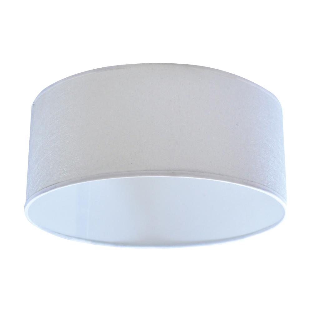 14IN Drum Shade White frosted LED Ceiling- mount Accessory STANDARD