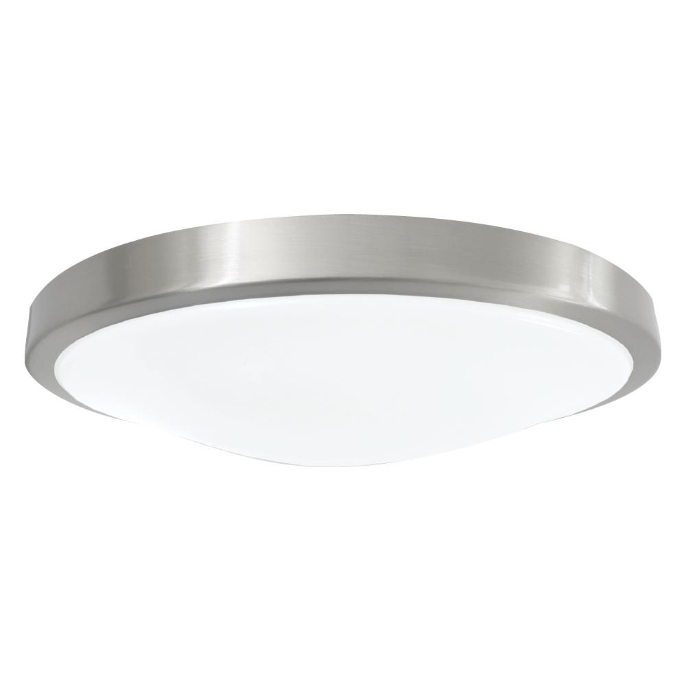 14IN LED Ceiling Luminaire 25W 120V 40K Dim Brushed Nickel Frosted Round STANDARD