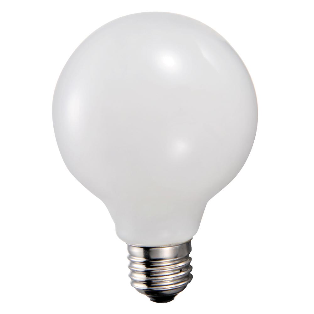 LED Filament Lamp G25 E26 Base 4W 120V 27K Soft White  Dim Standard