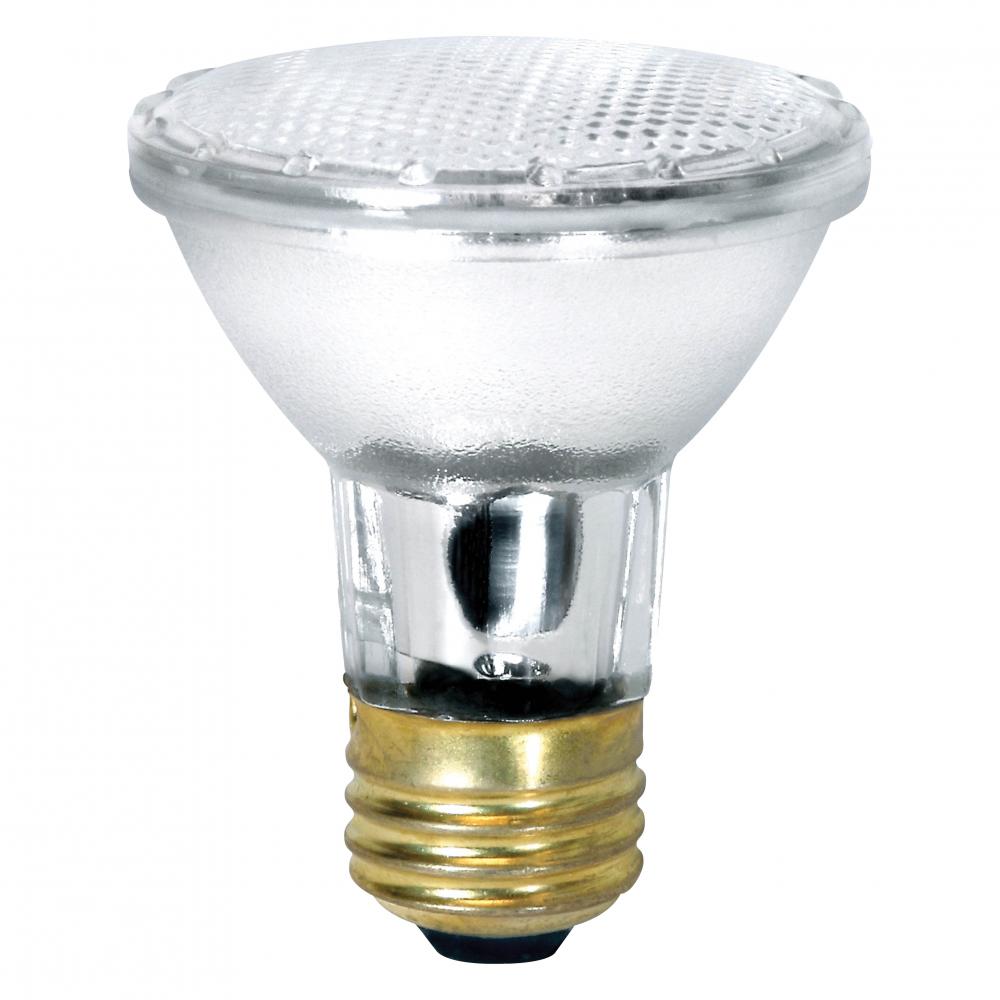 Halogen Reflecor Lamp PAR20 E26 35W 120V DIM 315LM Narrow Flood Clear Standard