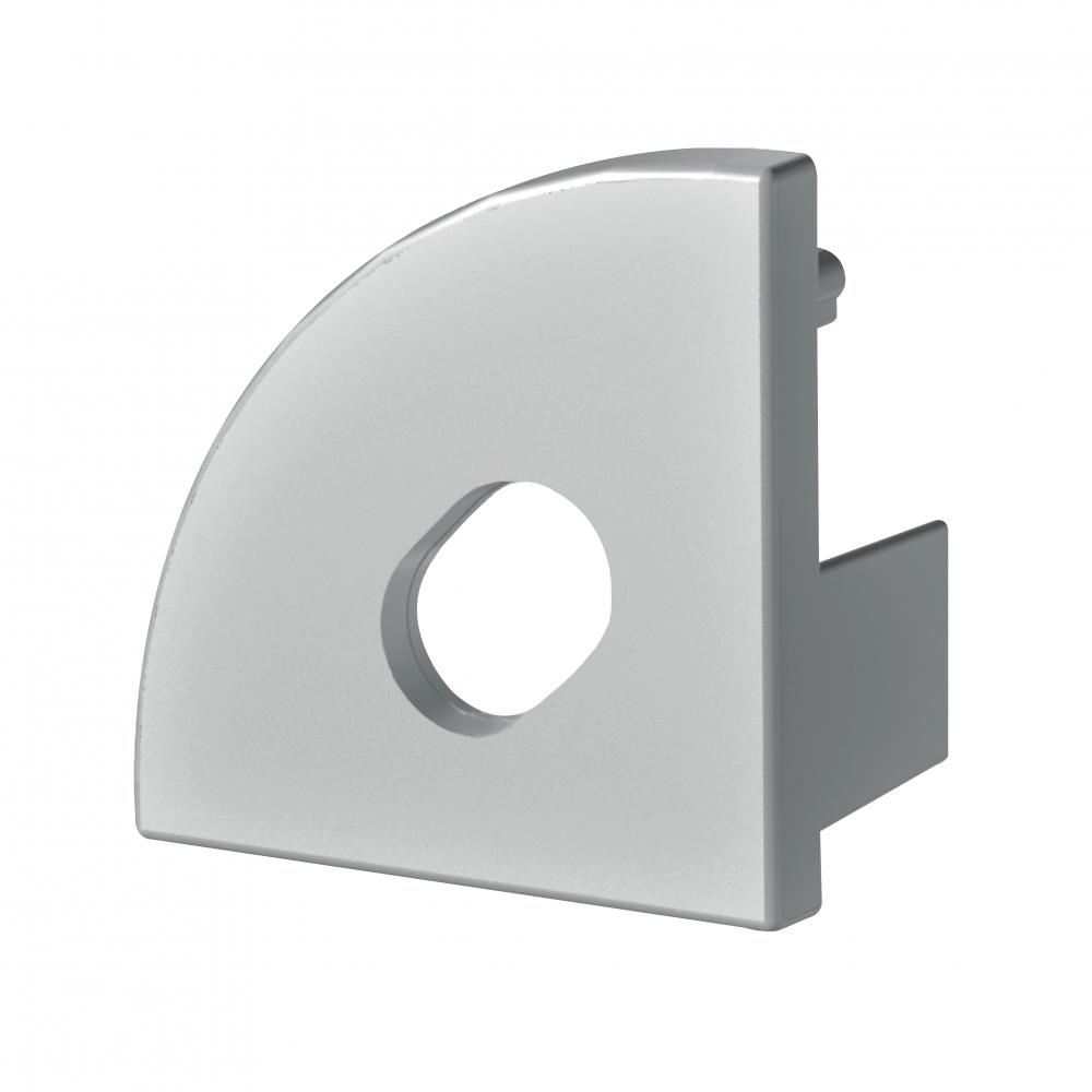 End cap With Hole for Extrusion Series 500 10 PER PACK STANDARD