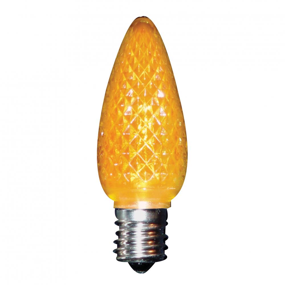 LED Decorative Lamp C9 E17 Base 0.45W 100-130V Amber STANDARD