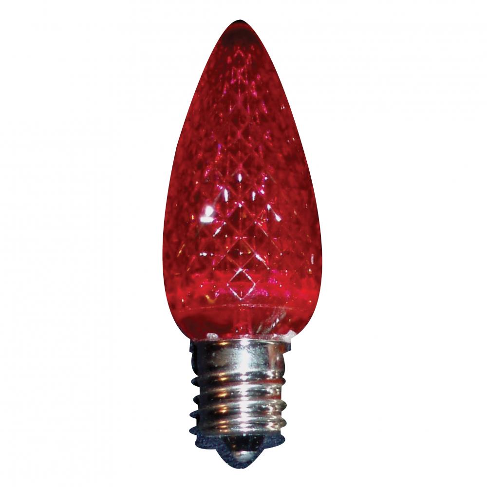 LED Decorative Lamp C9 E17 Base 0.45W 100-130V Red STANDARD