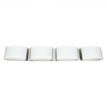 Standard Products 65844 - LED Wall Sconce/Vanity Quadruple 40W 120V 30K Dim 31.1IN 120° Brushed Nickel Frosted STANDARD