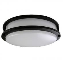 Standard Products 66857 - 16IN LED Double-ring Ceiling Luminaire Serie 2 26W 120V 30K Dim Black Frosted Round STANDARD