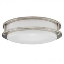 Standard Products 66859 - 14IN LED Double-ring Ceiling Luminaire Serie 2 25W 120V 30K Dim Chrome Frosted Round STANDARD