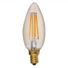 Standard Products 65675 - LED Filament Lamp B11 E12 Base 4.8W 120V 22K Victorian Style Vertical Dim Standard
