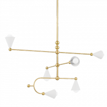 HVL - Mitzi Combined H681806-AGB/SWH - Hikari Chandelier