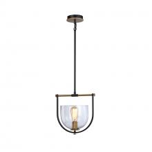 Aircraft Canada AC11741BB - Cheshire Collection 1-Light Pendant, Black & Brass