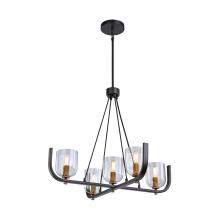Aircraft Canada AC11746BB - Cheshire Collection 5-Light Chandelier, Black & Brass