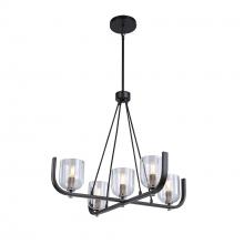Aircraft Canada AC11746NB - Cheshire Collection 5-Light Chandelier, Black & Nickel