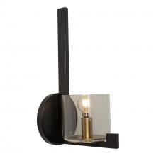 Aircraft Canada AC11820BB - Salinas Collection 1-Light Sconce, Black and Brass