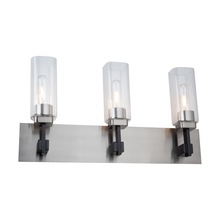  AC11943SN - Arlington Collection 3-Light Bathroom Vanity Fixture Satin Nickel