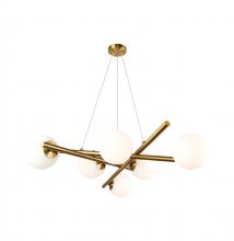 Artcraft Canada AC11976BR - Modena-6-Light Chandelier-Plated Brushed Brass